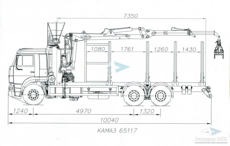 Сортиментовоз КамАЗ 65117